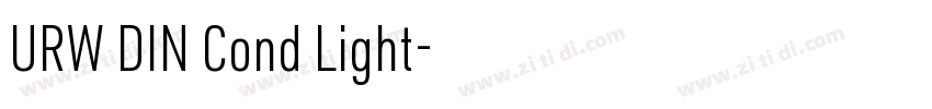 URW DIN Cond Light字体转换 URW DIN Cond Light字体转换